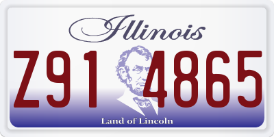 IL license plate Z914865