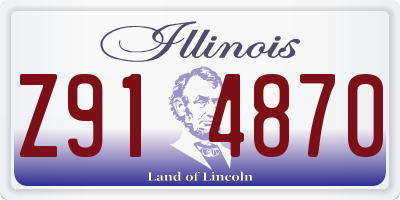 IL license plate Z914870