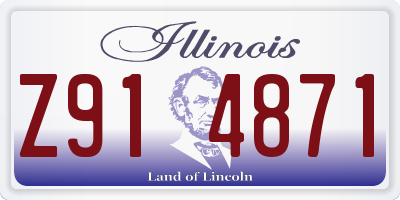 IL license plate Z914871