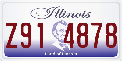 IL license plate Z914878