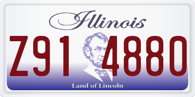 IL license plate Z914880