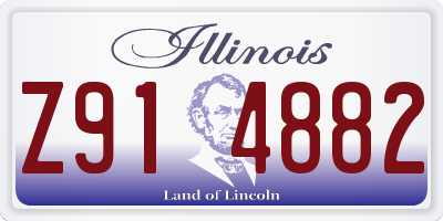 IL license plate Z914882