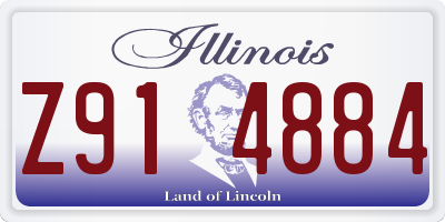 IL license plate Z914884
