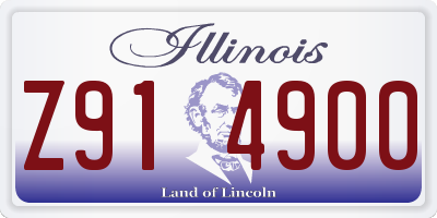 IL license plate Z914900