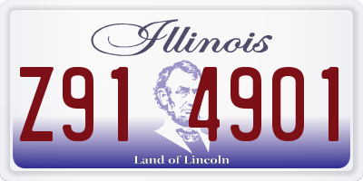 IL license plate Z914901