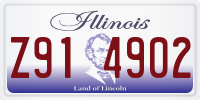 IL license plate Z914902