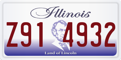 IL license plate Z914932