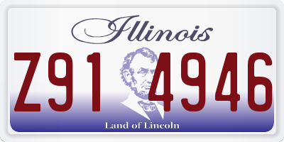 IL license plate Z914946