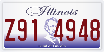 IL license plate Z914948