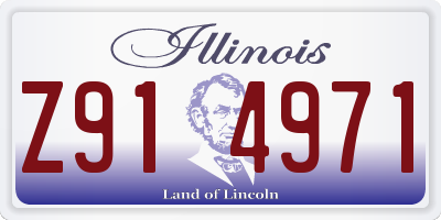IL license plate Z914971