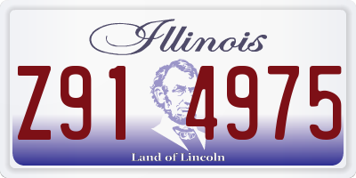 IL license plate Z914975
