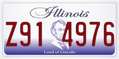 IL license plate Z914976