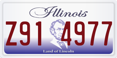 IL license plate Z914977