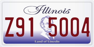 IL license plate Z915004