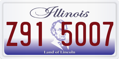 IL license plate Z915007