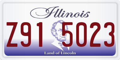 IL license plate Z915023
