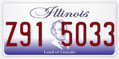 IL license plate Z915033