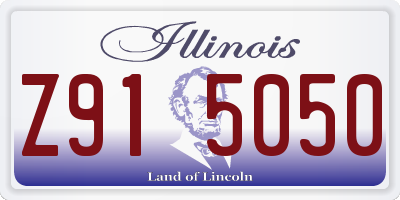 IL license plate Z915050