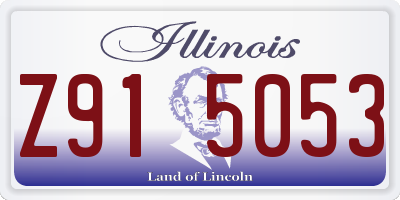 IL license plate Z915053