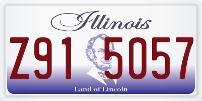 IL license plate Z915057