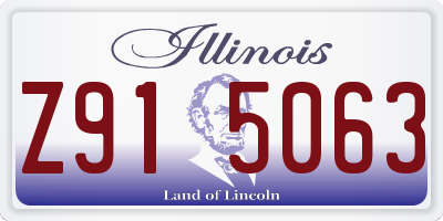 IL license plate Z915063