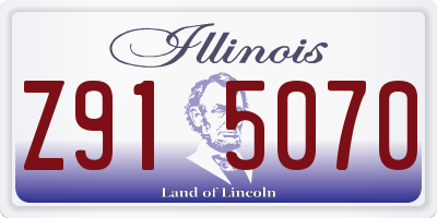 IL license plate Z915070