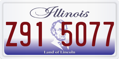 IL license plate Z915077