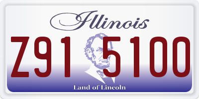 IL license plate Z915100