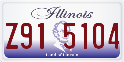 IL license plate Z915104