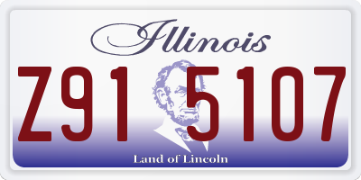 IL license plate Z915107