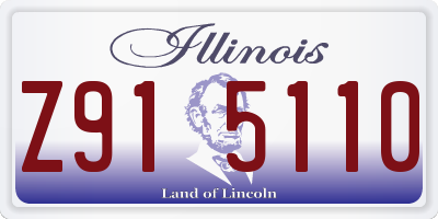 IL license plate Z915110