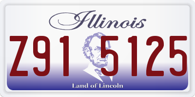 IL license plate Z915125