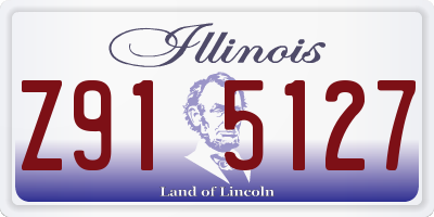 IL license plate Z915127