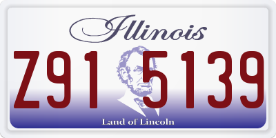 IL license plate Z915139