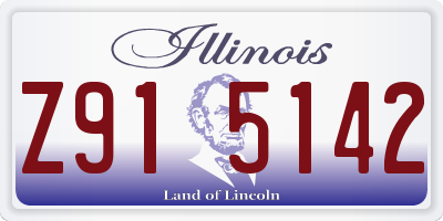 IL license plate Z915142