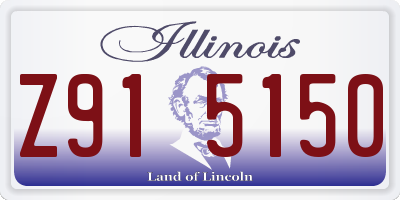 IL license plate Z915150
