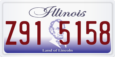 IL license plate Z915158