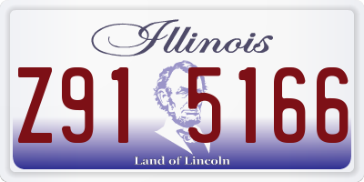 IL license plate Z915166