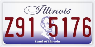 IL license plate Z915176