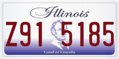 IL license plate Z915185