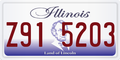 IL license plate Z915203