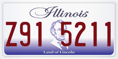 IL license plate Z915211