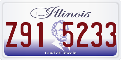 IL license plate Z915233