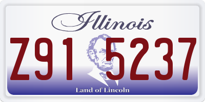 IL license plate Z915237