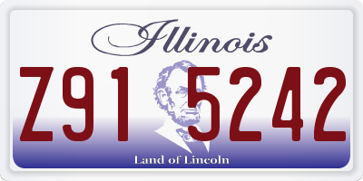 IL license plate Z915242