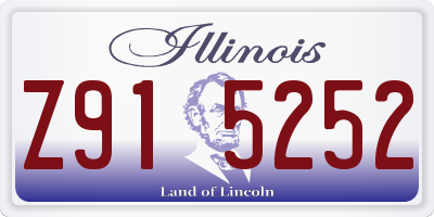 IL license plate Z915252