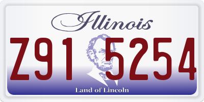 IL license plate Z915254