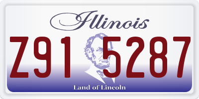 IL license plate Z915287