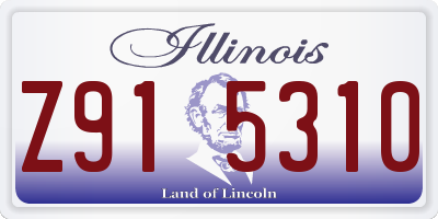 IL license plate Z915310