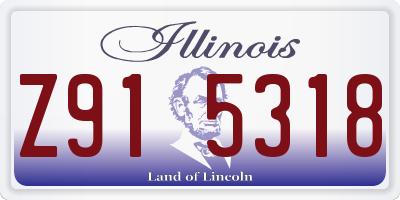 IL license plate Z915318